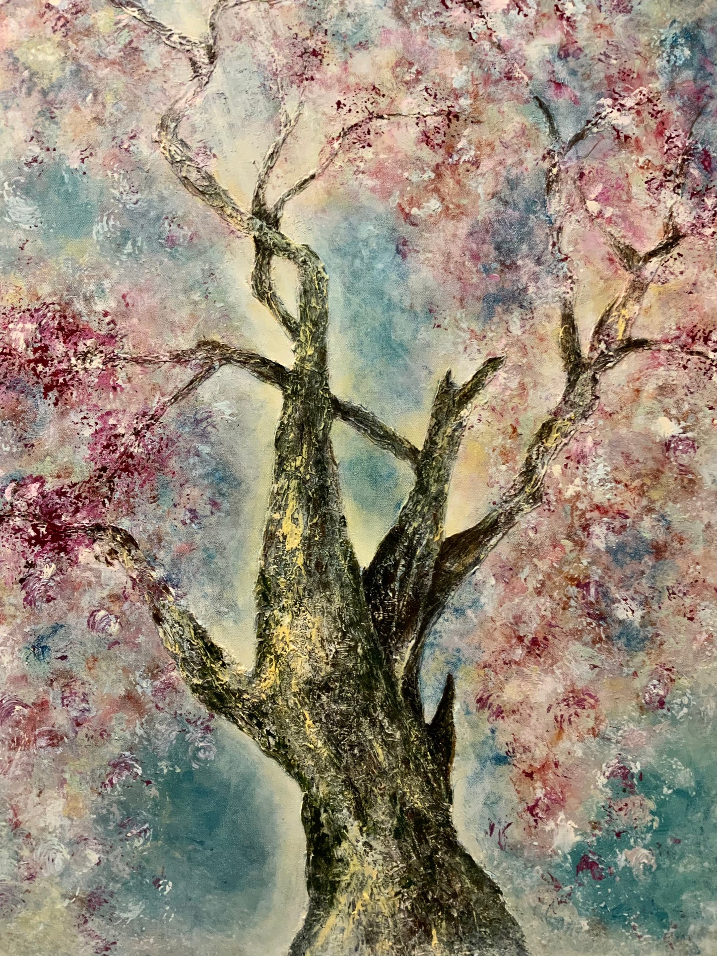 Love Is In The Air  - Original Mixed Media Painting