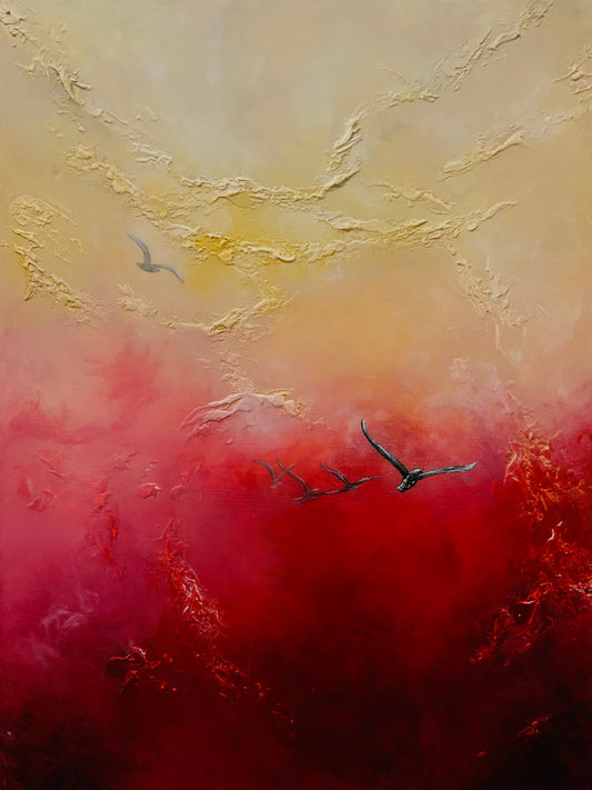 Solar Breath - Original Mixed-Media Painting