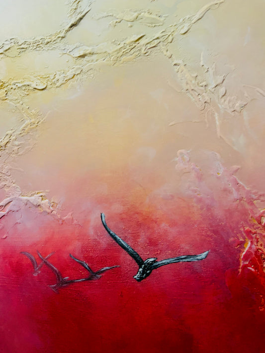 Solar Breath - Original Mixed-Media Painting