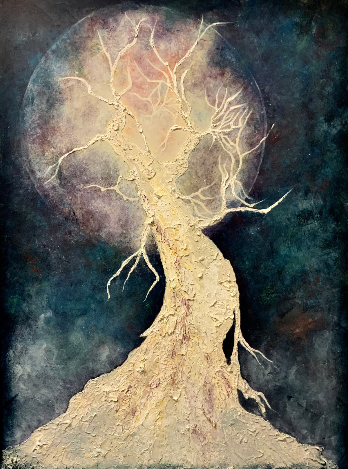Lunar Diva _ Mixed Media Original Painting