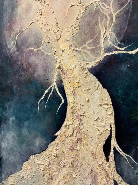 Lunar Diva _ Mixed Media Original Painting