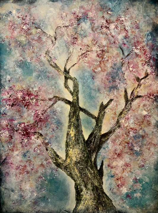 Love Is In The Air  - Original Mixed Media Painting