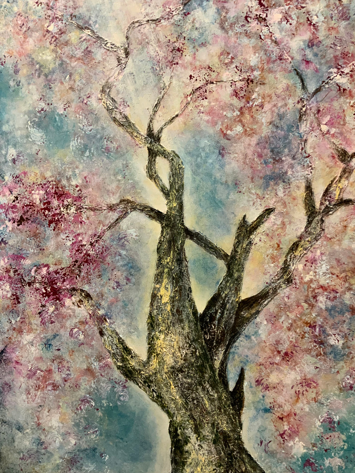 Love Is In The Air  - Original Mixed Media Painting