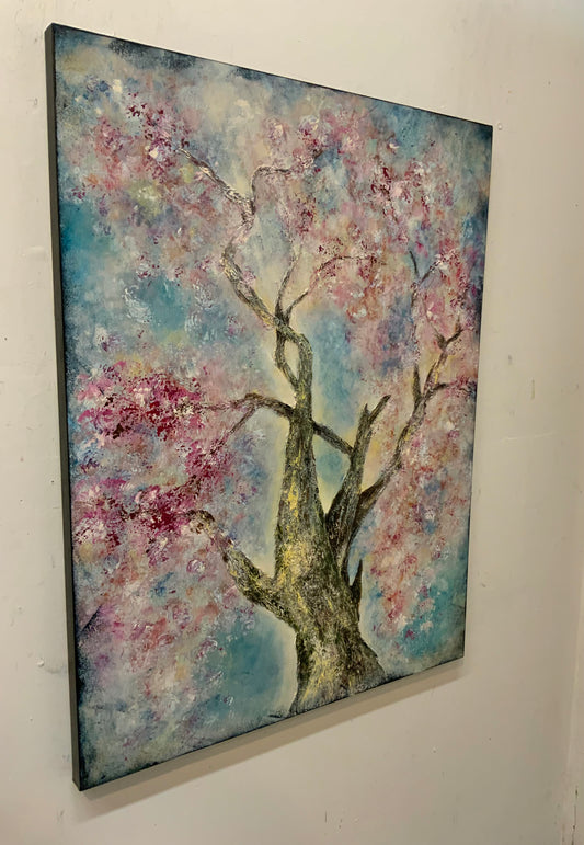 Love Is In The Air  - Original Mixed Media Painting
