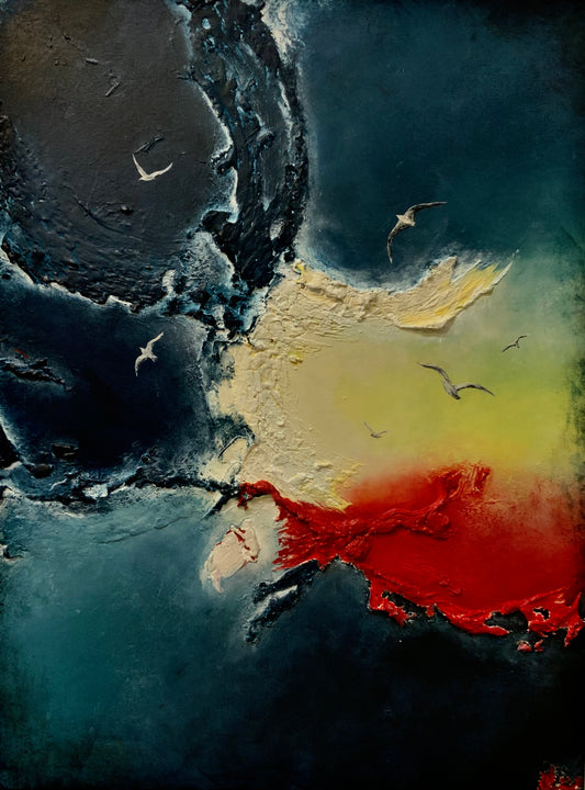 Chromatic Threshold - Original Mixed-Media Painting