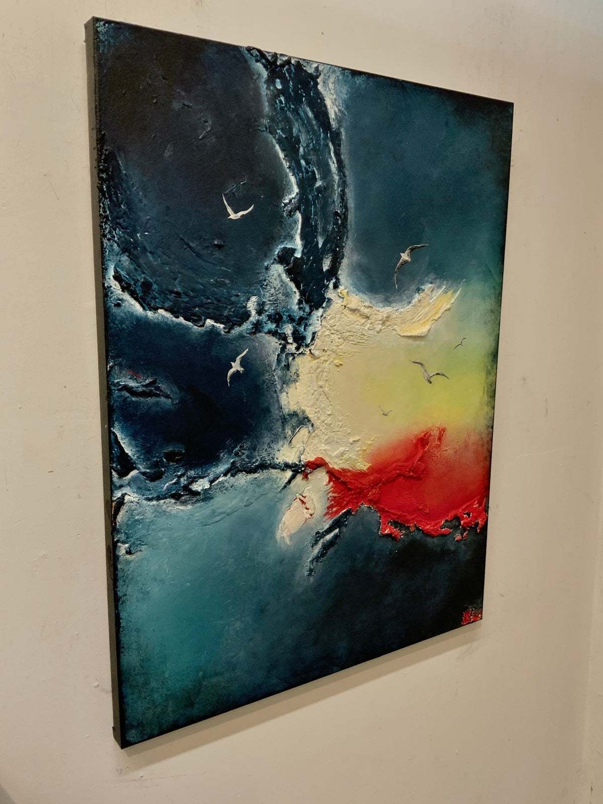 Chromatic Threshold - Original Mixed-Media Painting