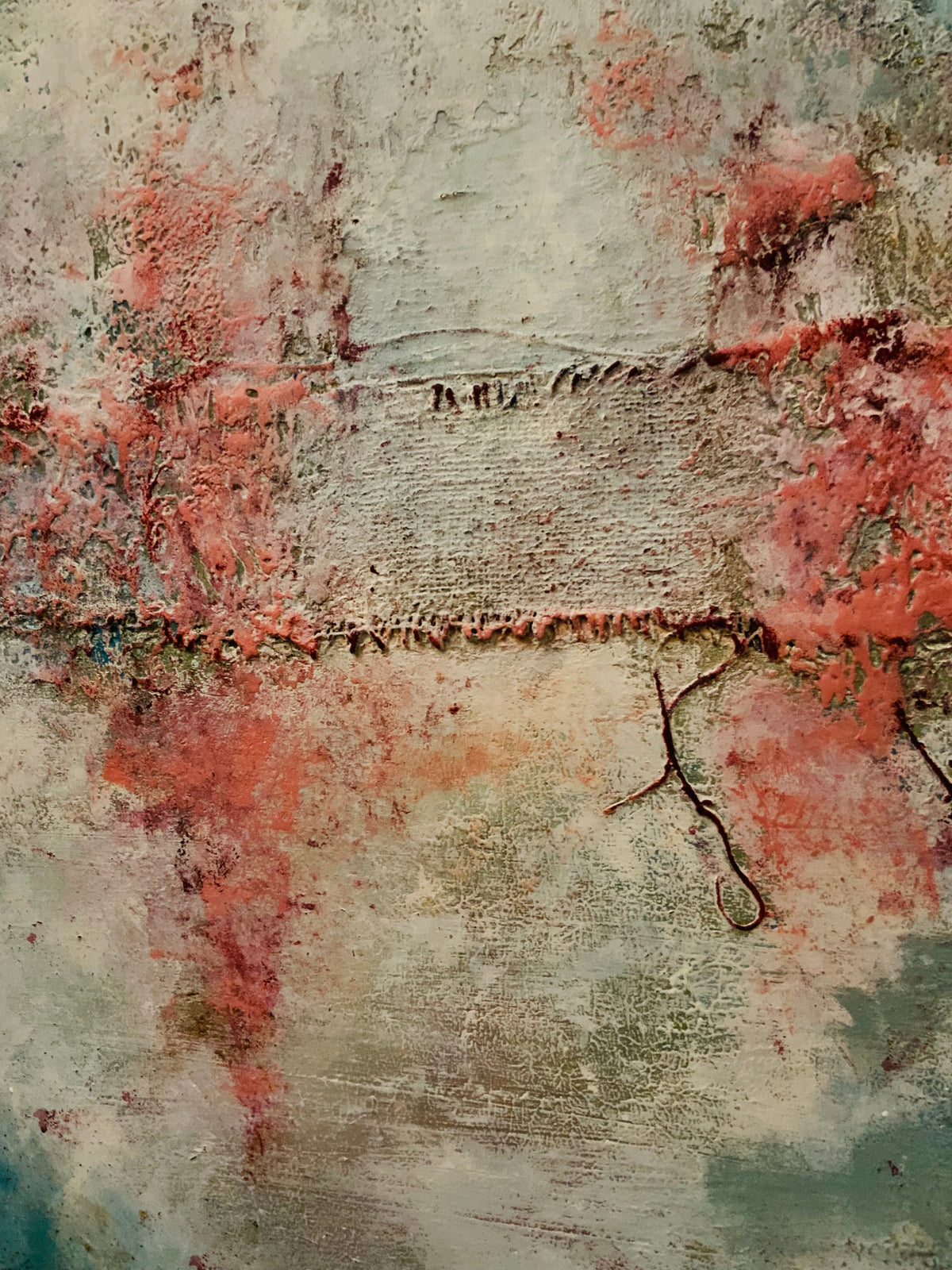 Fragments IV— Original Acrylic Mixed Media Painting