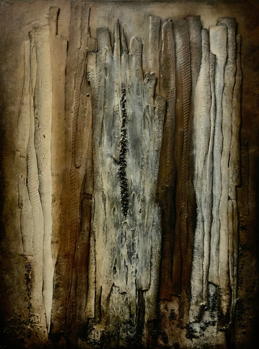 Structural Presence II  — Original Mixed Media Relief Painting Painting | One of a Kind