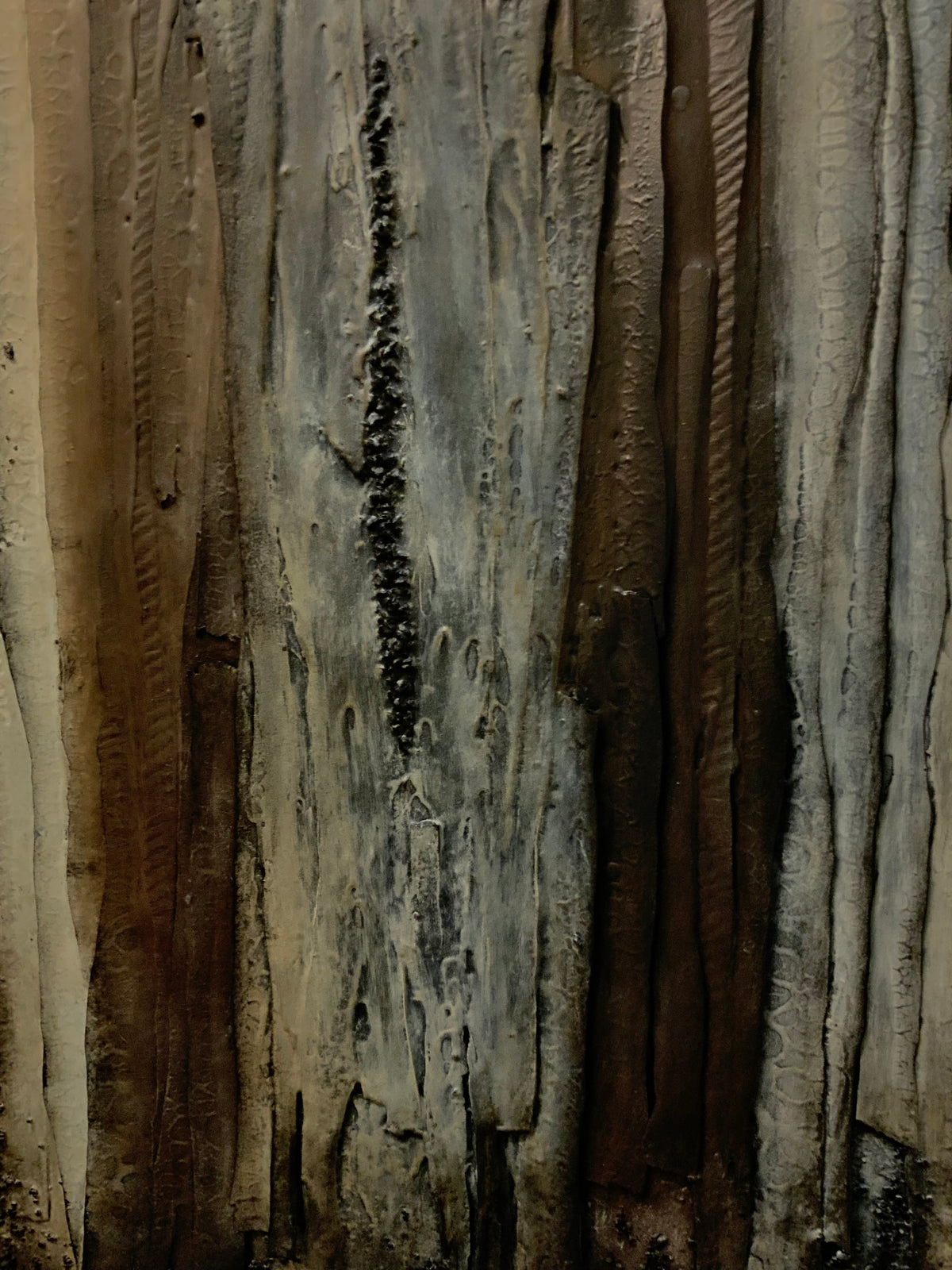 Structural Presence II  — Original Mixed Media Relief Painting Painting | One of a Kind