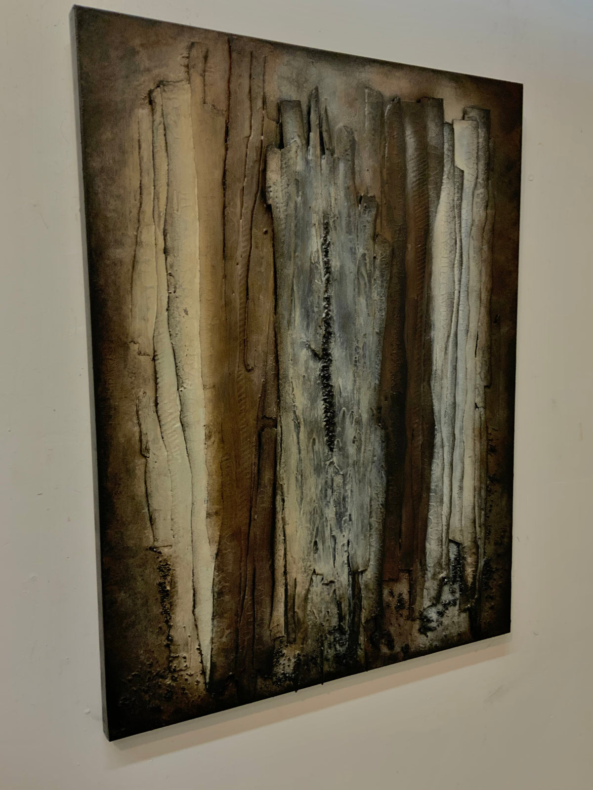 Structural Presence II  — Original Mixed Media Relief Painting Painting | One of a Kind