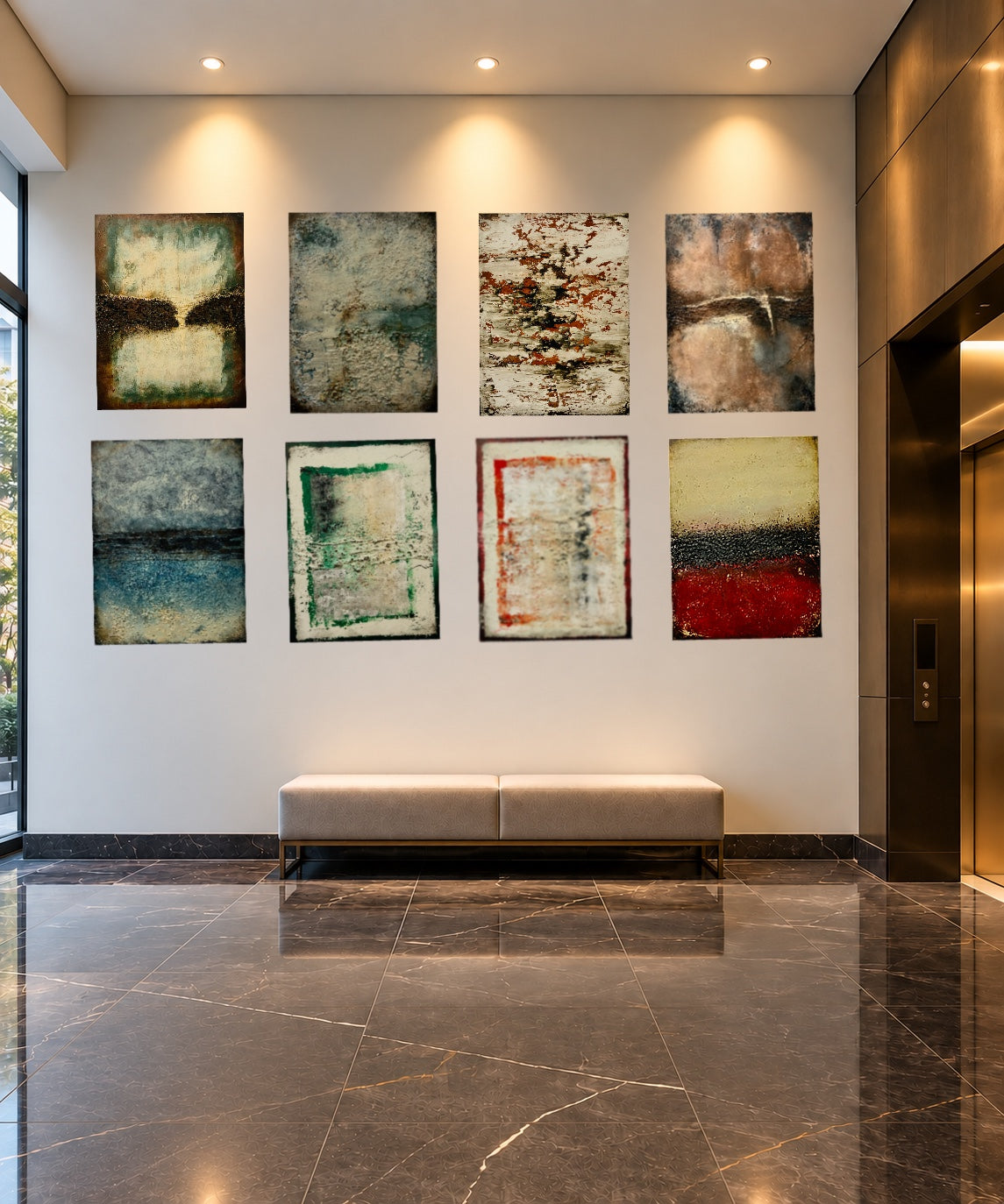Fragments VI — Original Acrylic Mixed Media Painting