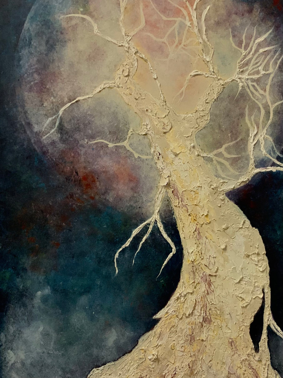Lunar Diva _ Mixed Media Original Painting