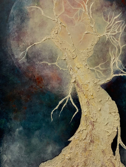 Lunar Diva _ Mixed Media Original Painting