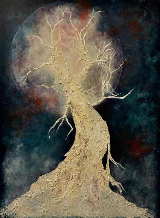 Lunar Diva _ Mixed Media Original Painting
