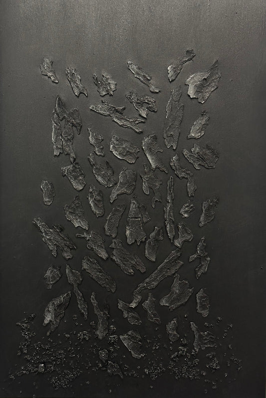 Structural Presence III - Original Textural Tree Bark Painting I One of a Kind