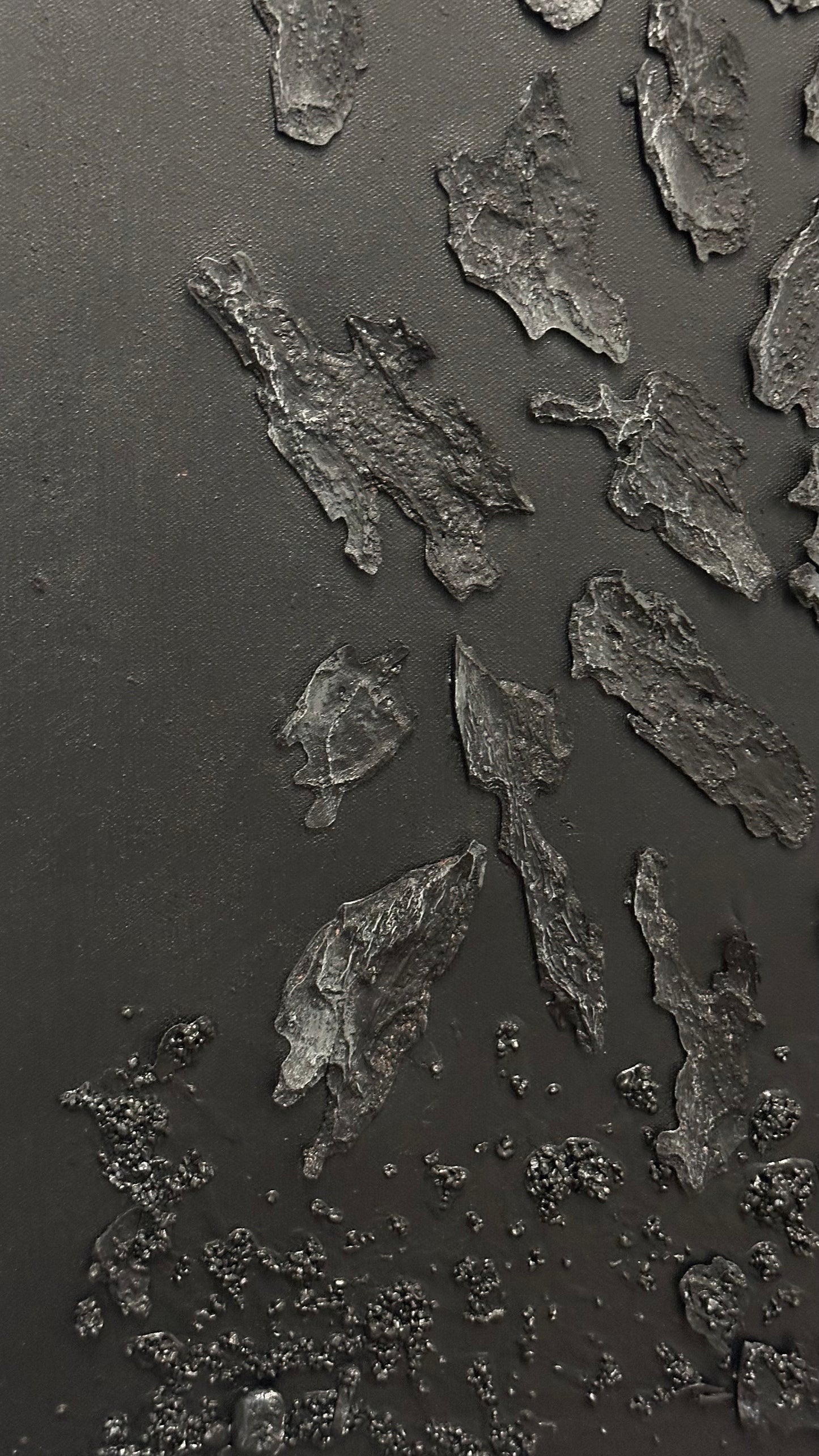 Structural Presence III - Original Textural Tree Bark Painting I One of a Kind