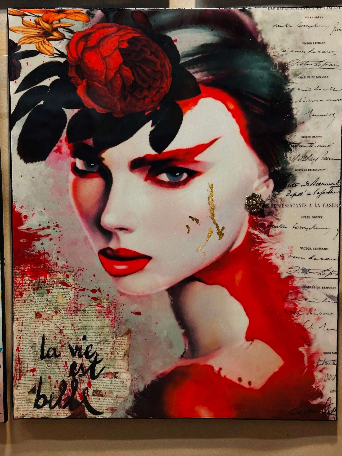 Love Bites - Original Mixed Media Pop Art
