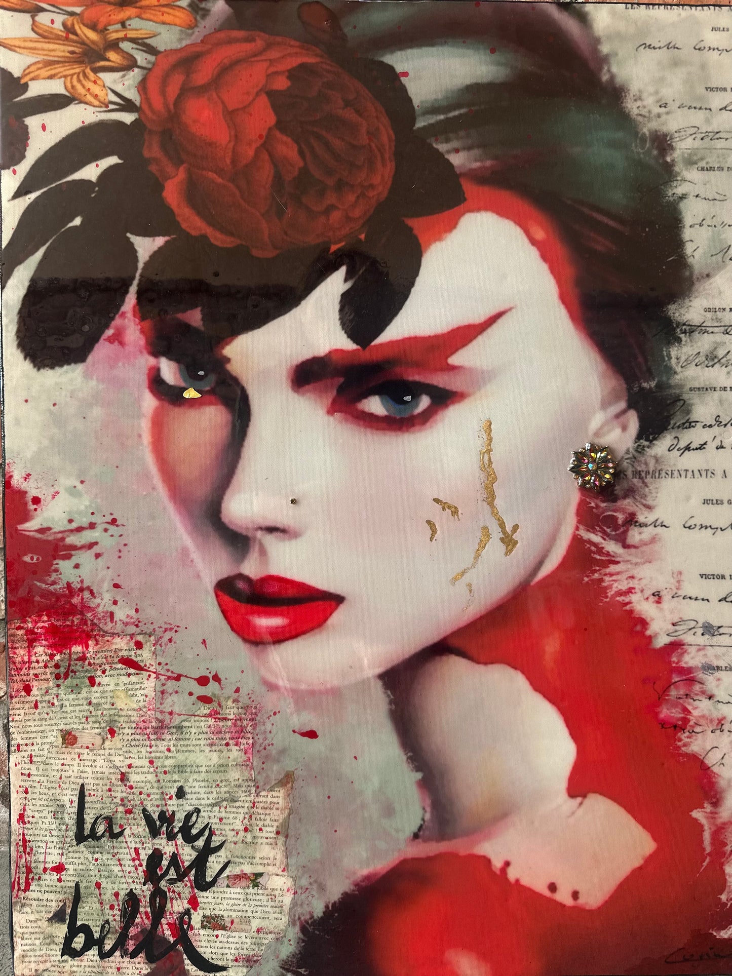 Love Bites - Original Mixed Media Pop Art