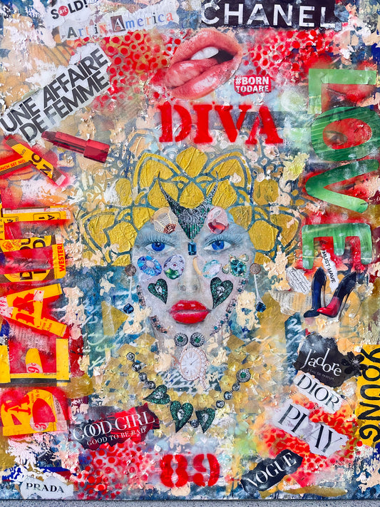 Too Good to Be Good - Original Mixed Media Pop Art