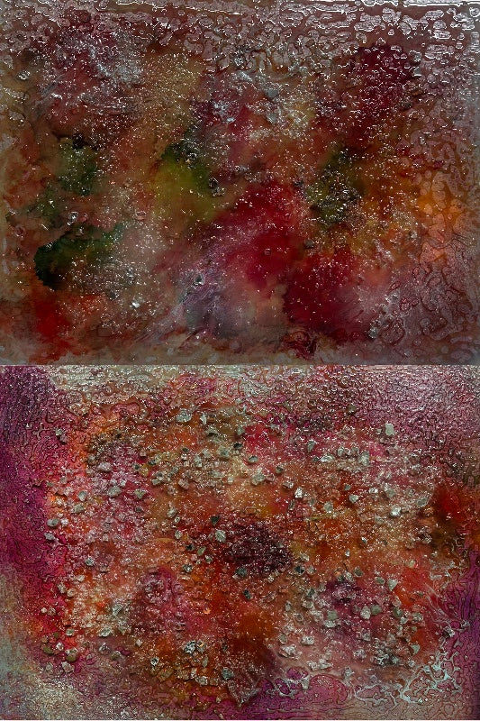 Spirit Aurora I & II - Original Diptych