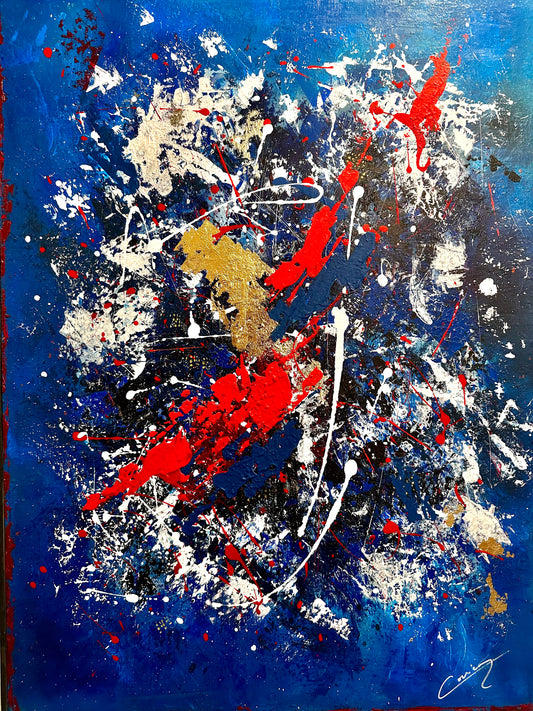 In the Wake of Red - Original Painting | One-of-a-Kind