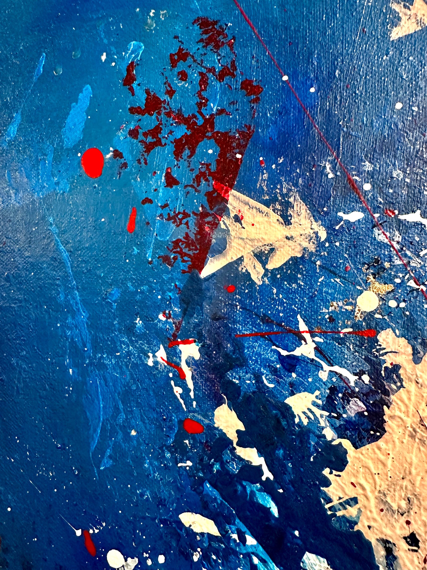 In the Wake of Red - Original Painting | One-of-a-Kind