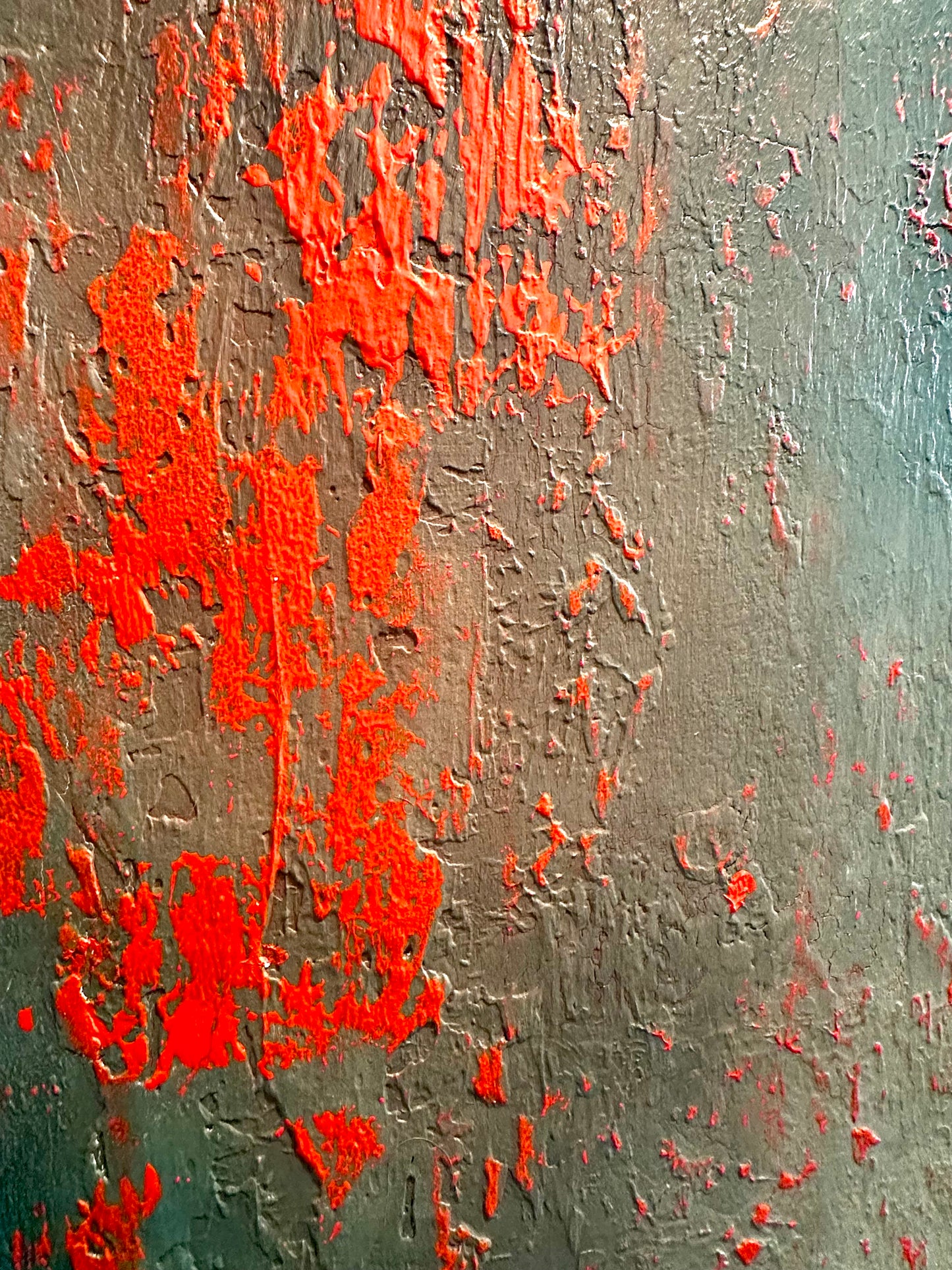 Layers of Blue and Burnt Orange I & II — Original Diptych | One of a Kind