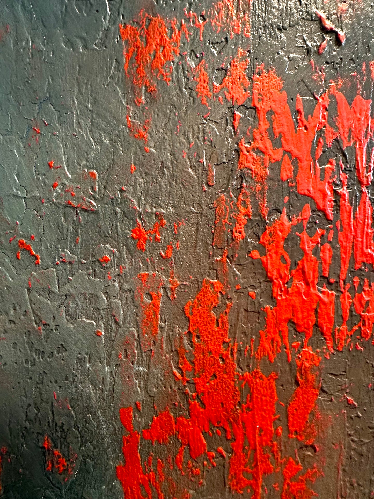 Layers of Blue and Burnt Orange I & II — Original Diptych | One of a Kind