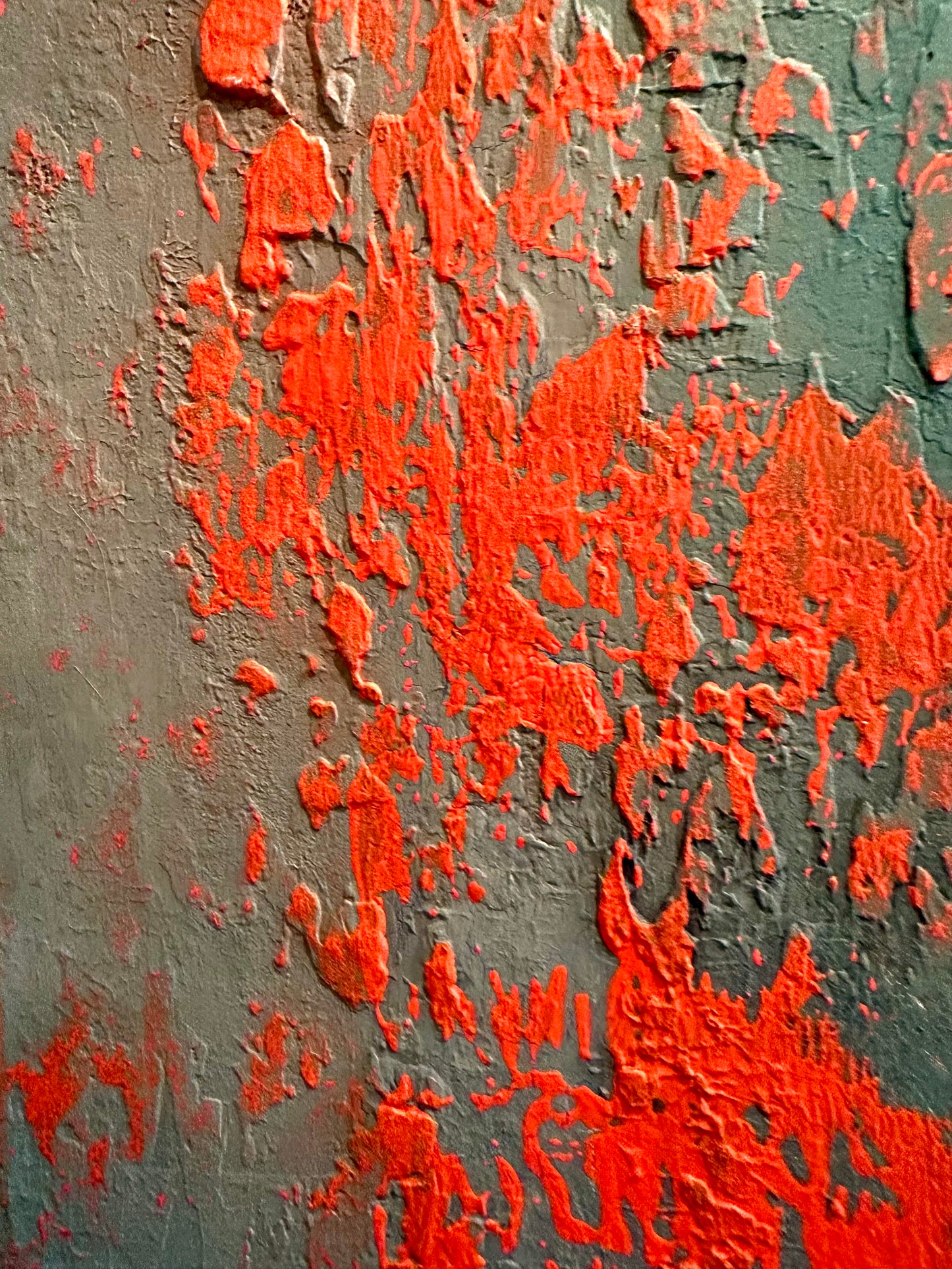 Layers of Blue and Burnt Orange I & II — Original Diptych | One of a Kind