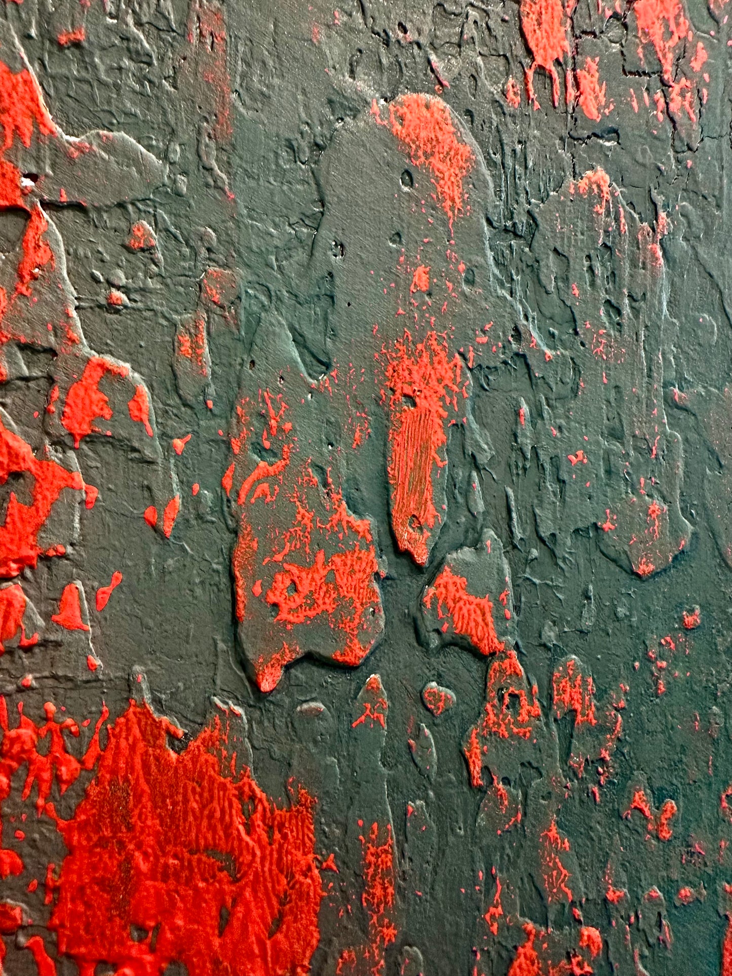 Layers of Blue and Burnt Orange I & II — Original Diptych | One of a Kind