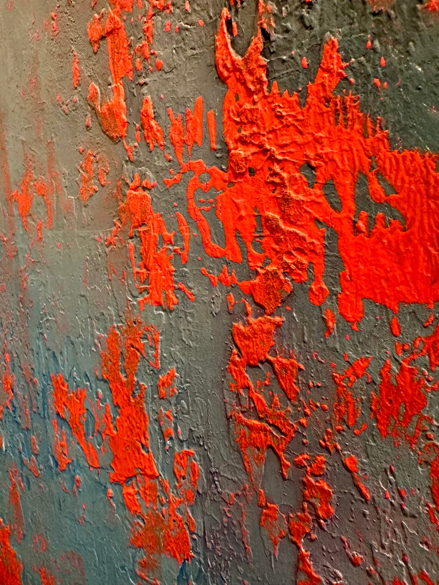 Layers of Blue and Burnt Orange I & II — Original Diptych | One of a Kind