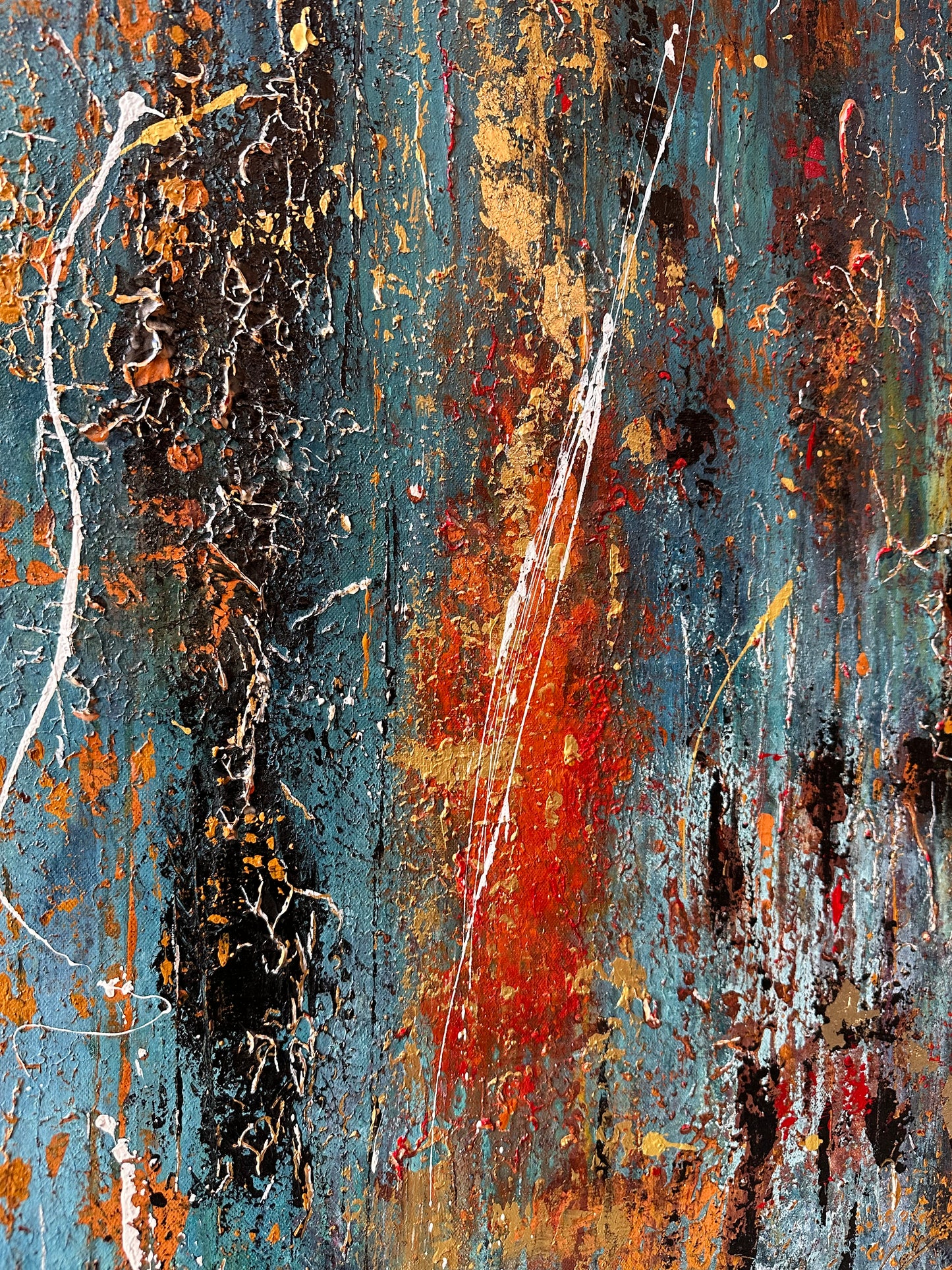 Whispers in the Web of Rust - Original Painting