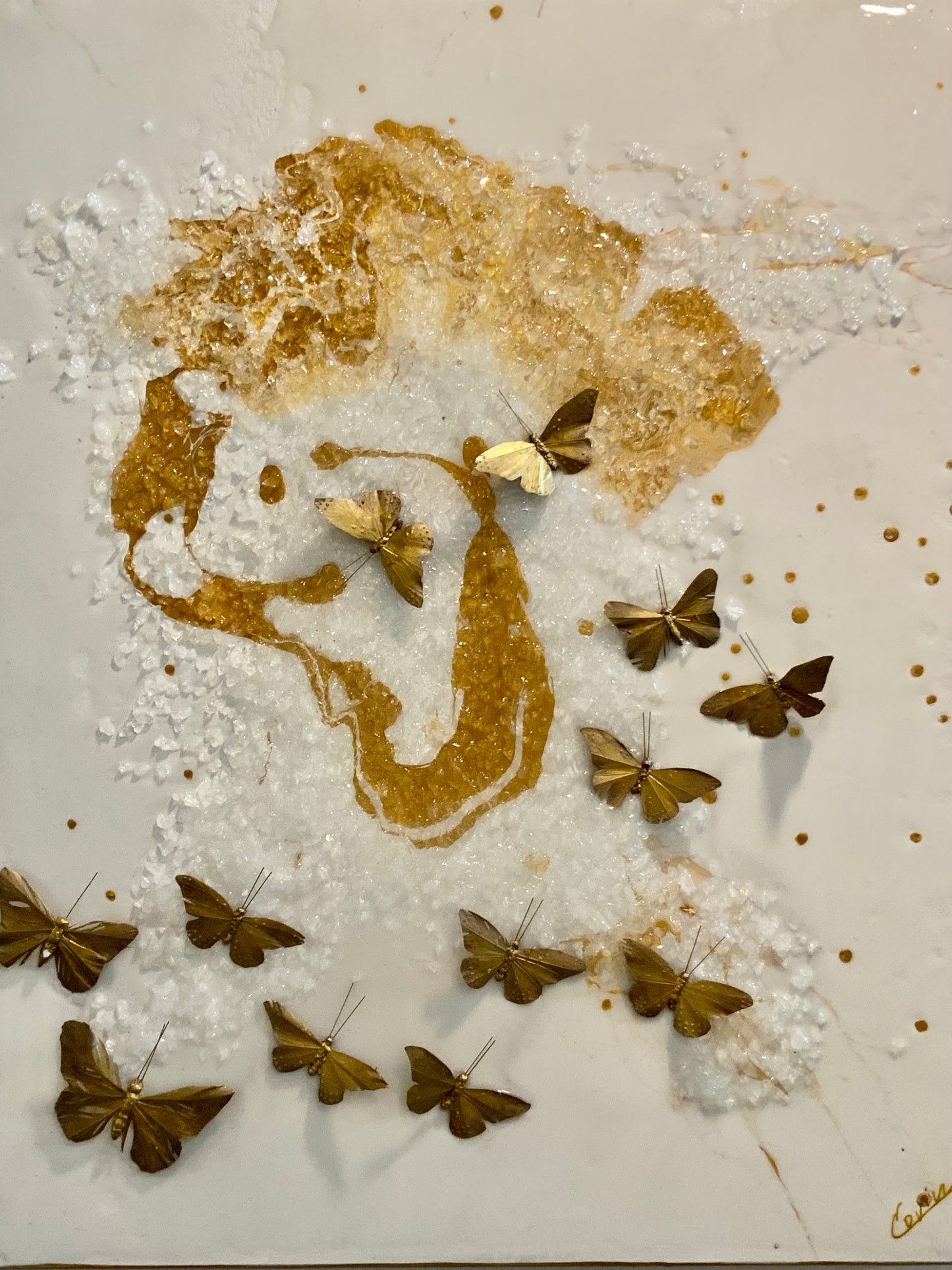 Golden Passage of Becoming II — Original Painting | One of a Kind