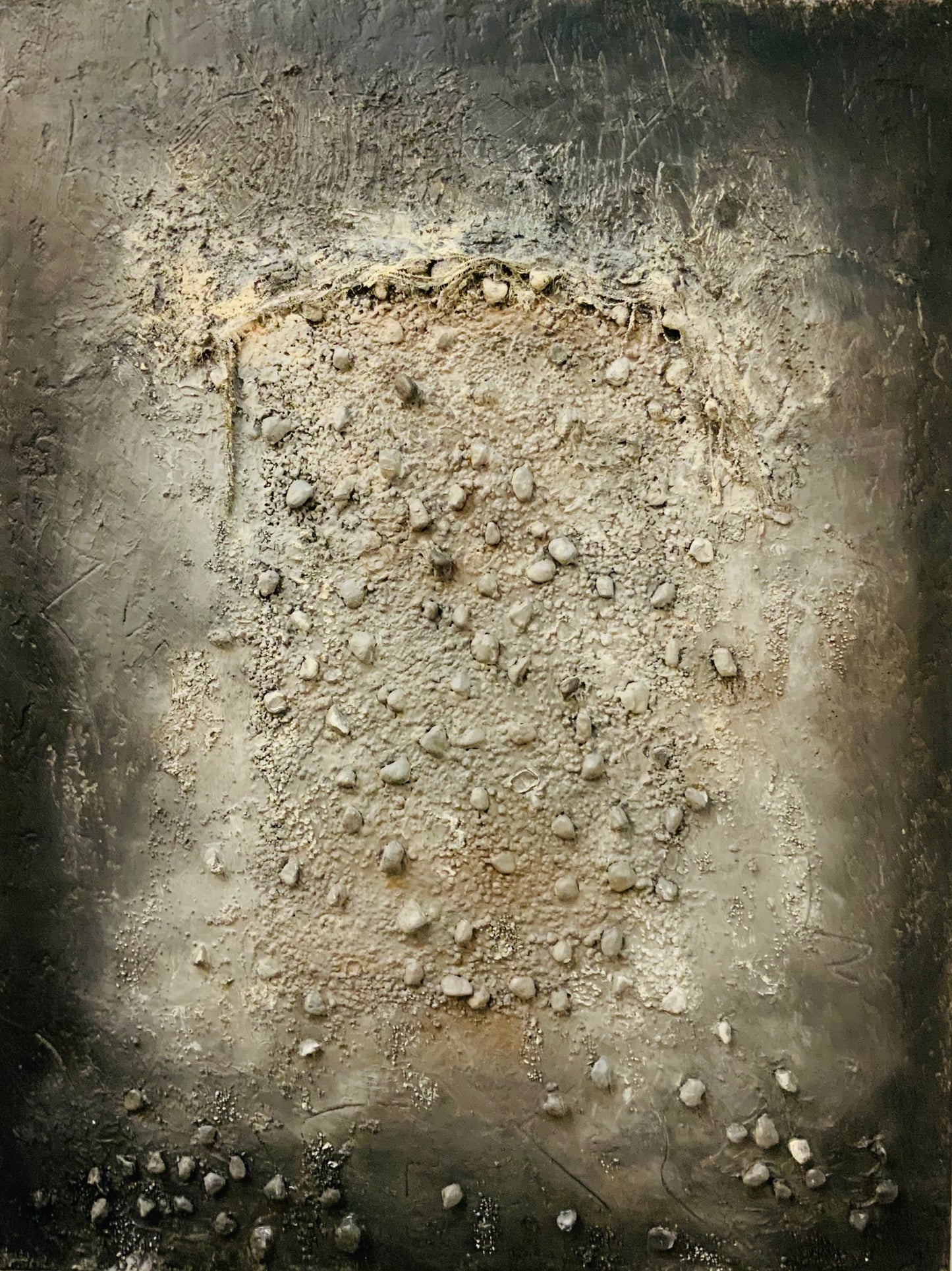 Vestige I - Mixed Media Acrylic Painting
