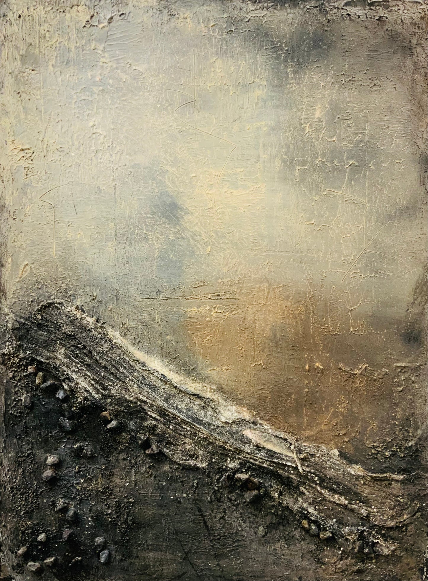 Vestige II - Mixed Media Acrylic Painting