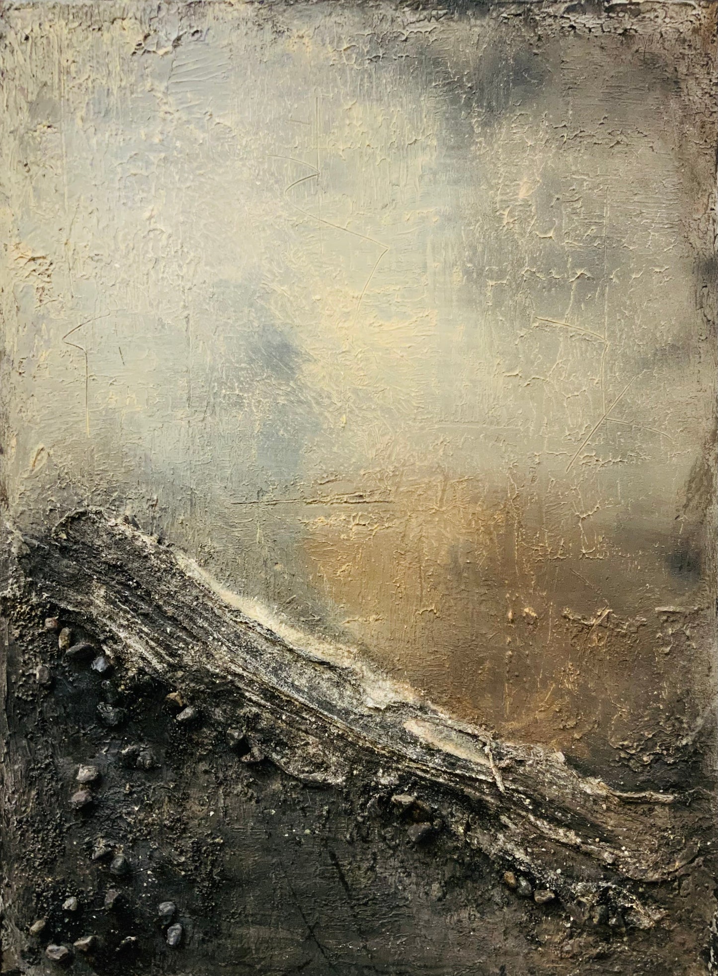 Vestige II - Mixed Media Acrylic Painting