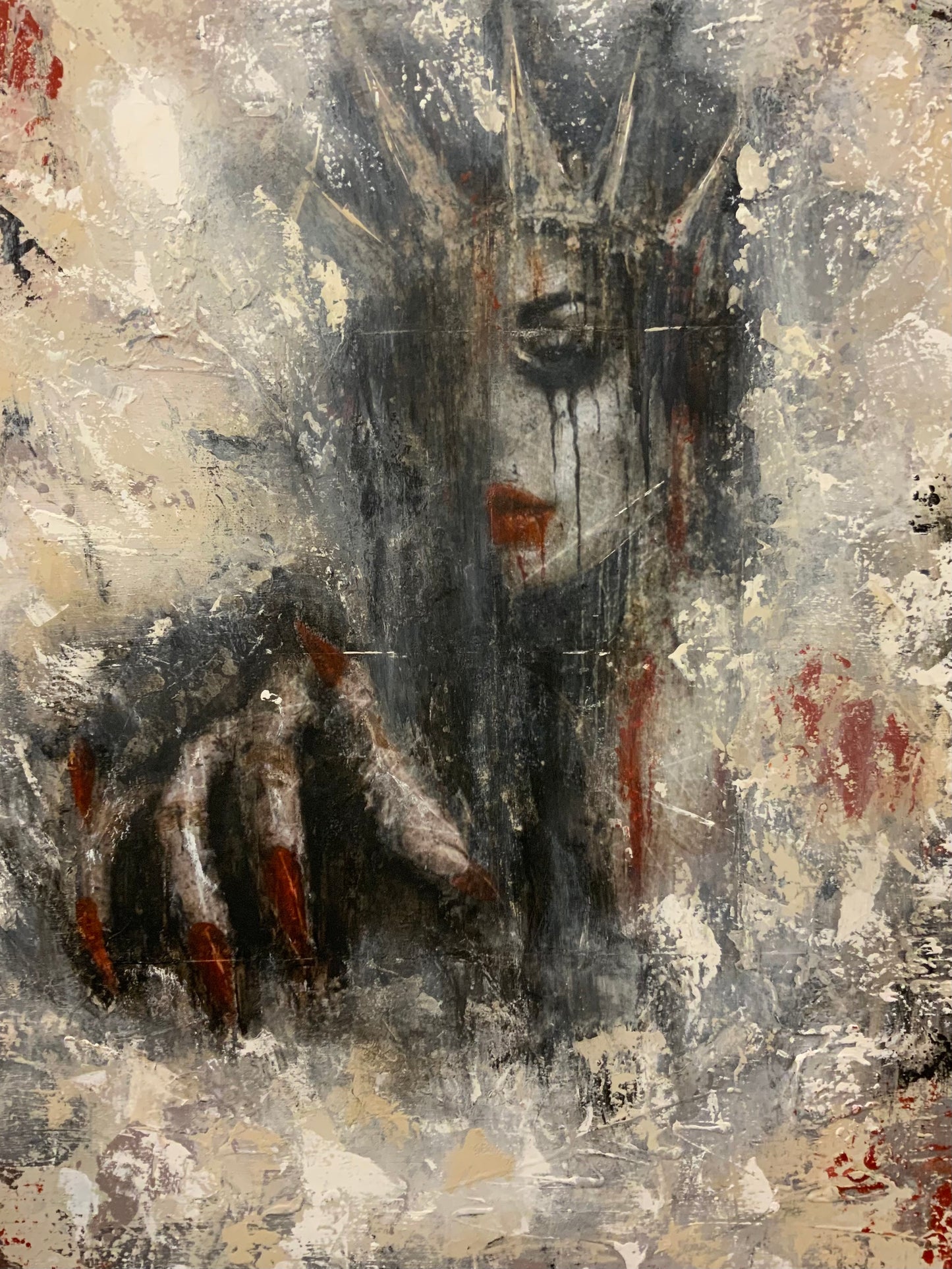 Tara - Mixed Media Acrylic Painting