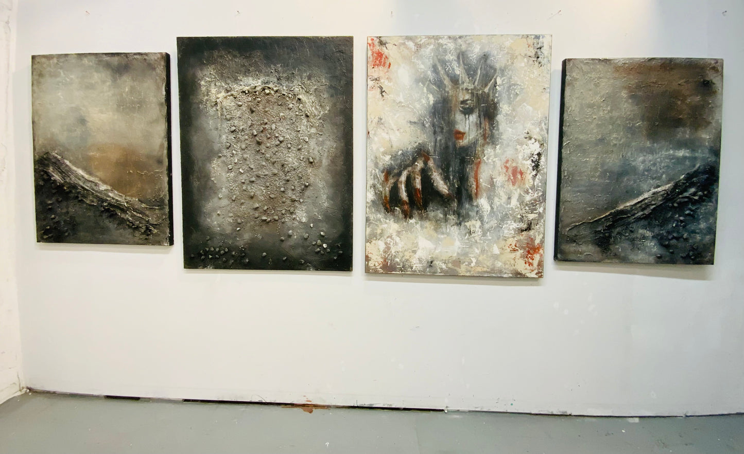 Vestige III - Mixed Media Acrylic Painting
