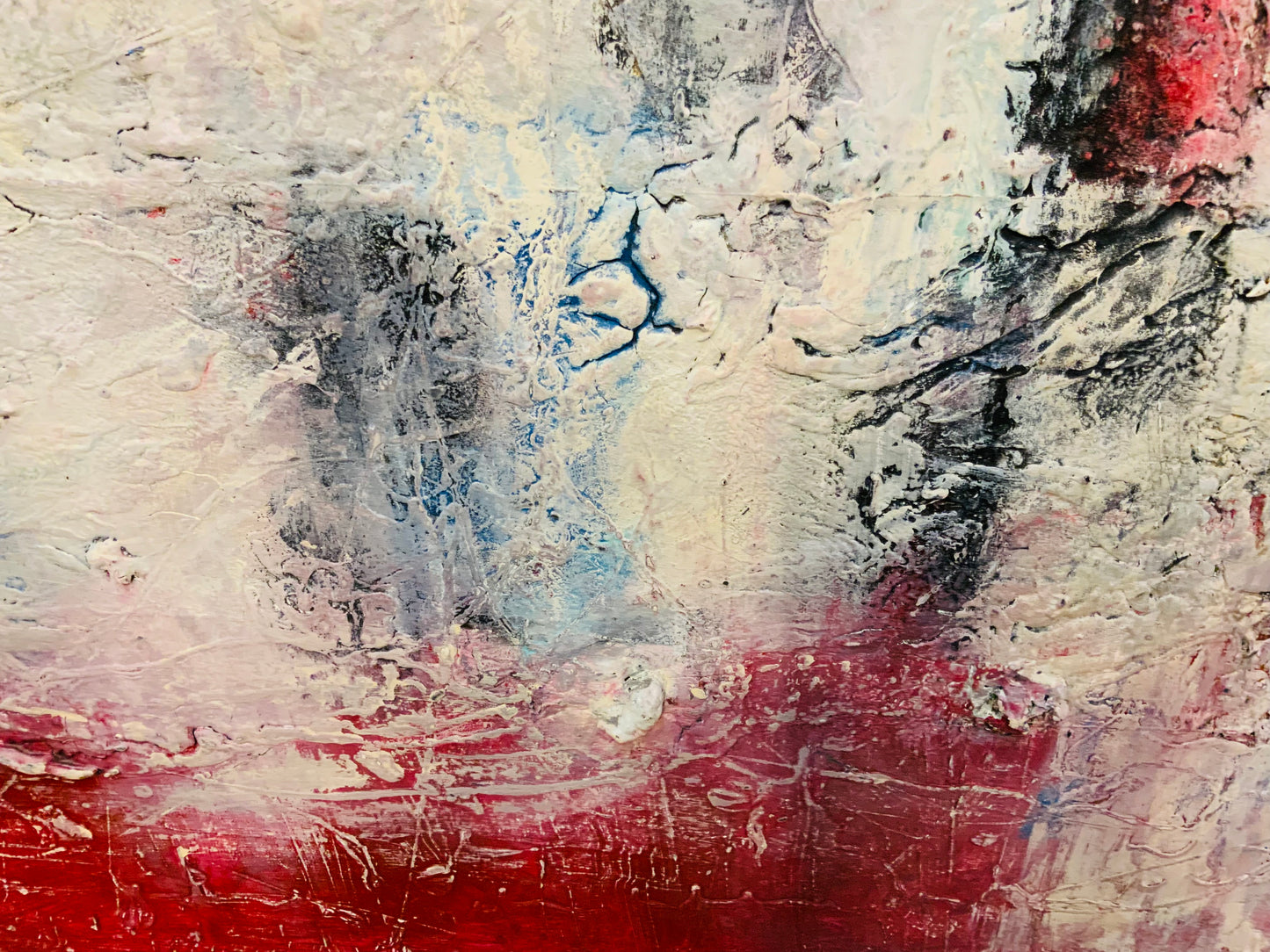 La Vie En Rose - Mixed Media Acrylic Painting
