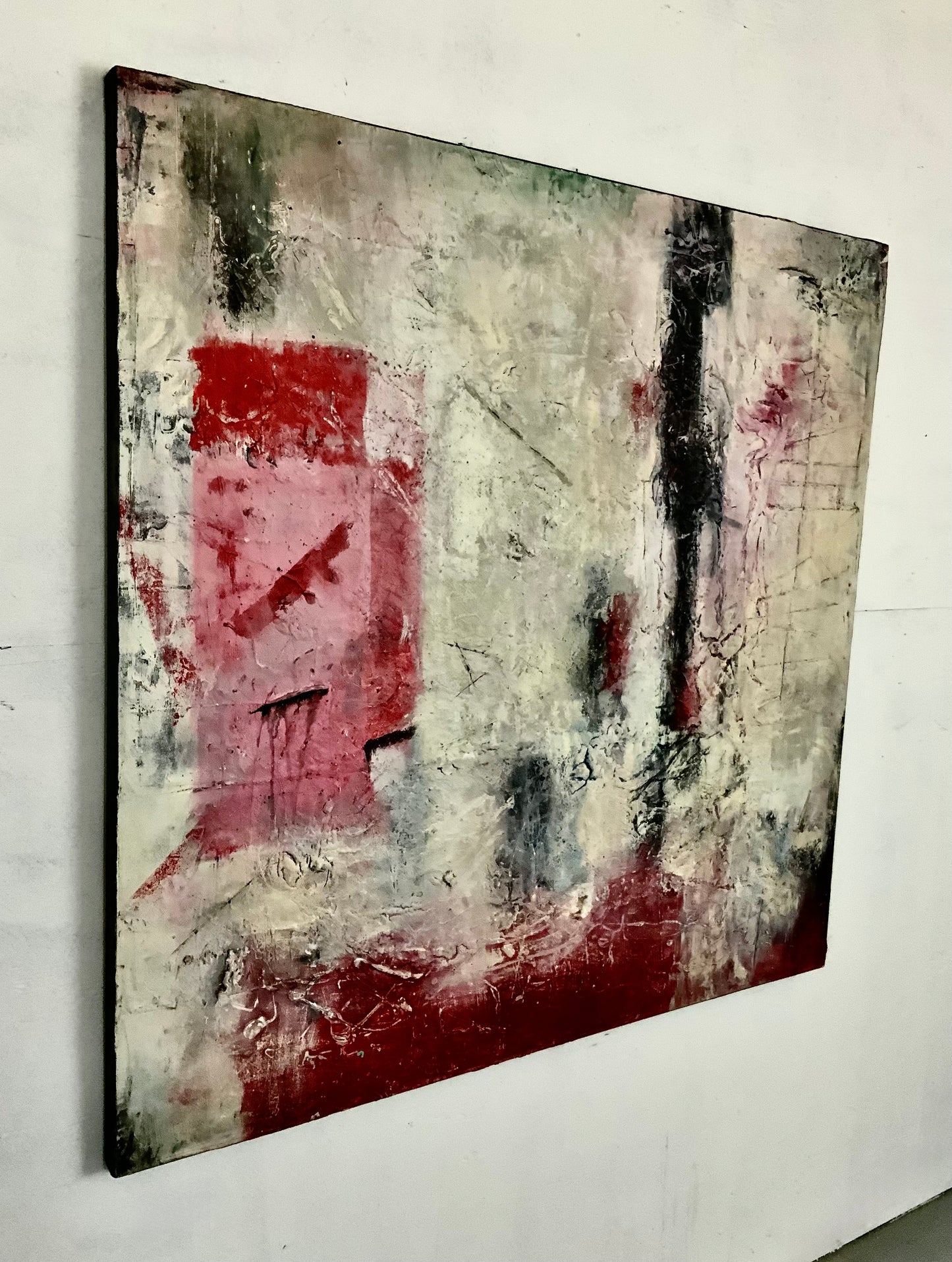 La Vie En Rose - Mixed Media Acrylic Painting