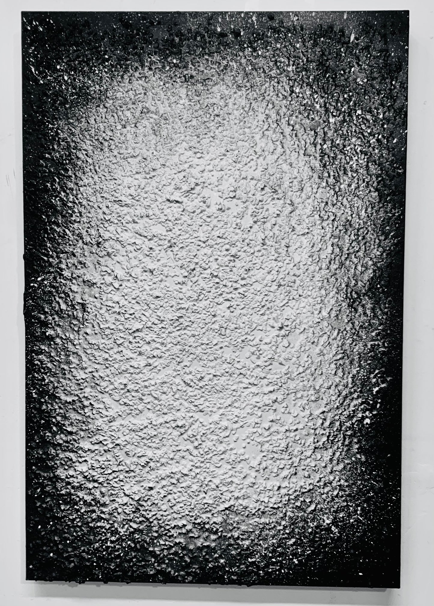 Structural Presence I — Original Textural Acrylic & Glass Painting | One of a Kind