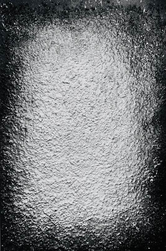 Structural Presence I — Original Textural Acrylic & Glass Painting | One of a Kind