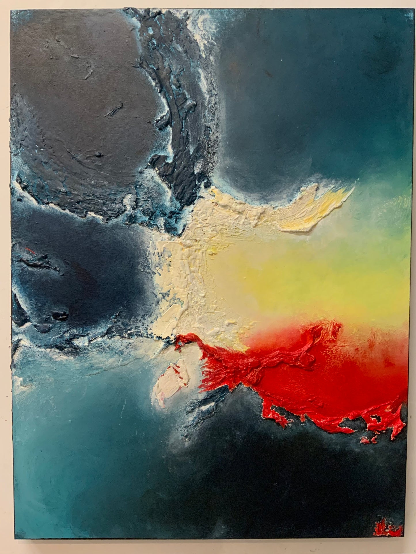 Chromatic Threshold - Original Mixed-Media Painting