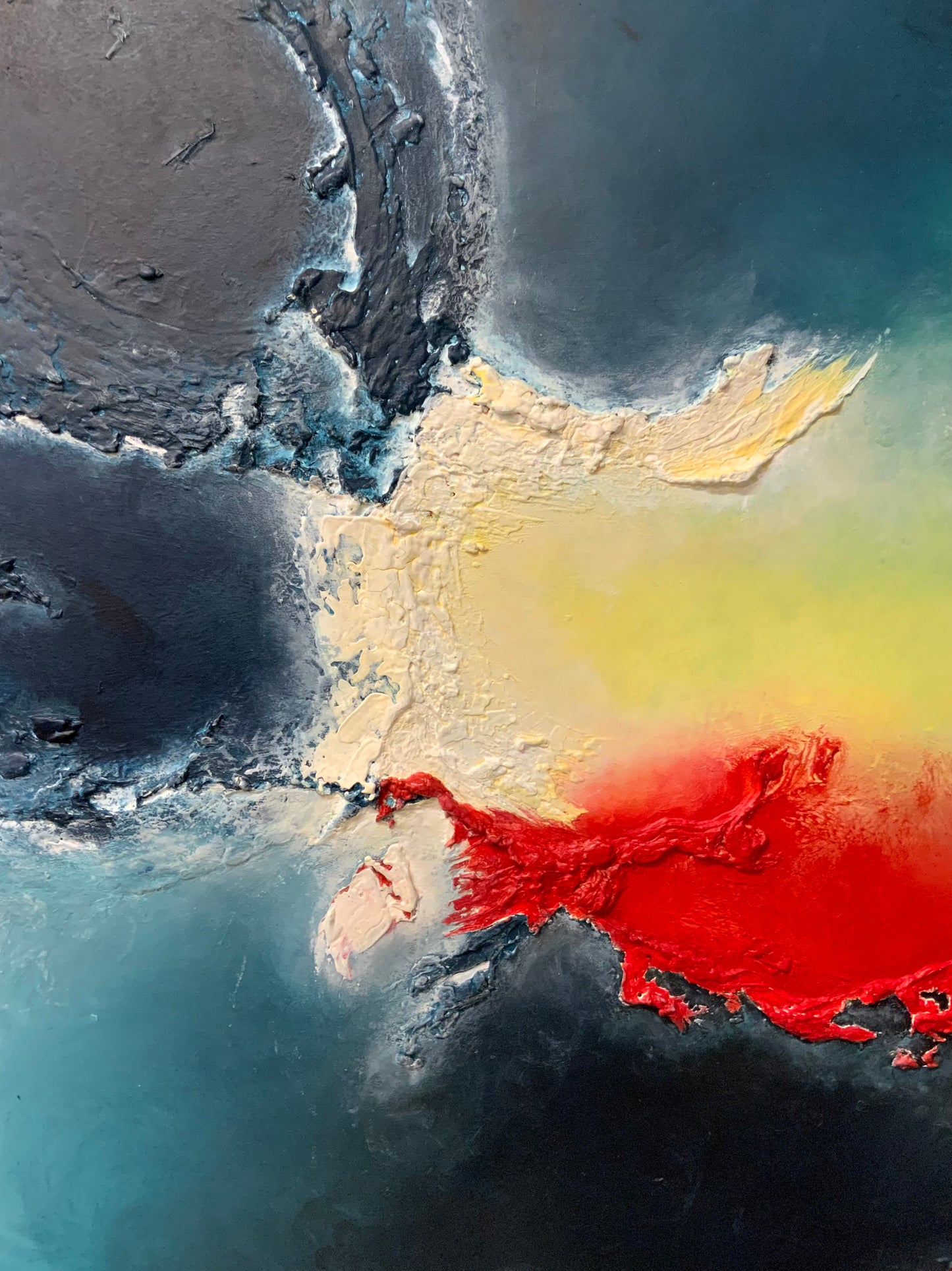 Chromatic Threshold - Original Mixed-Media Painting