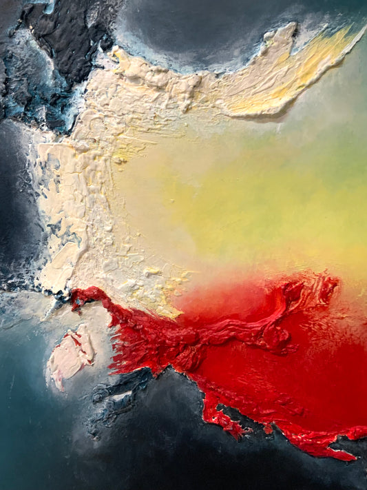 Chromatic Threshold - Original Mixed-Media Painting