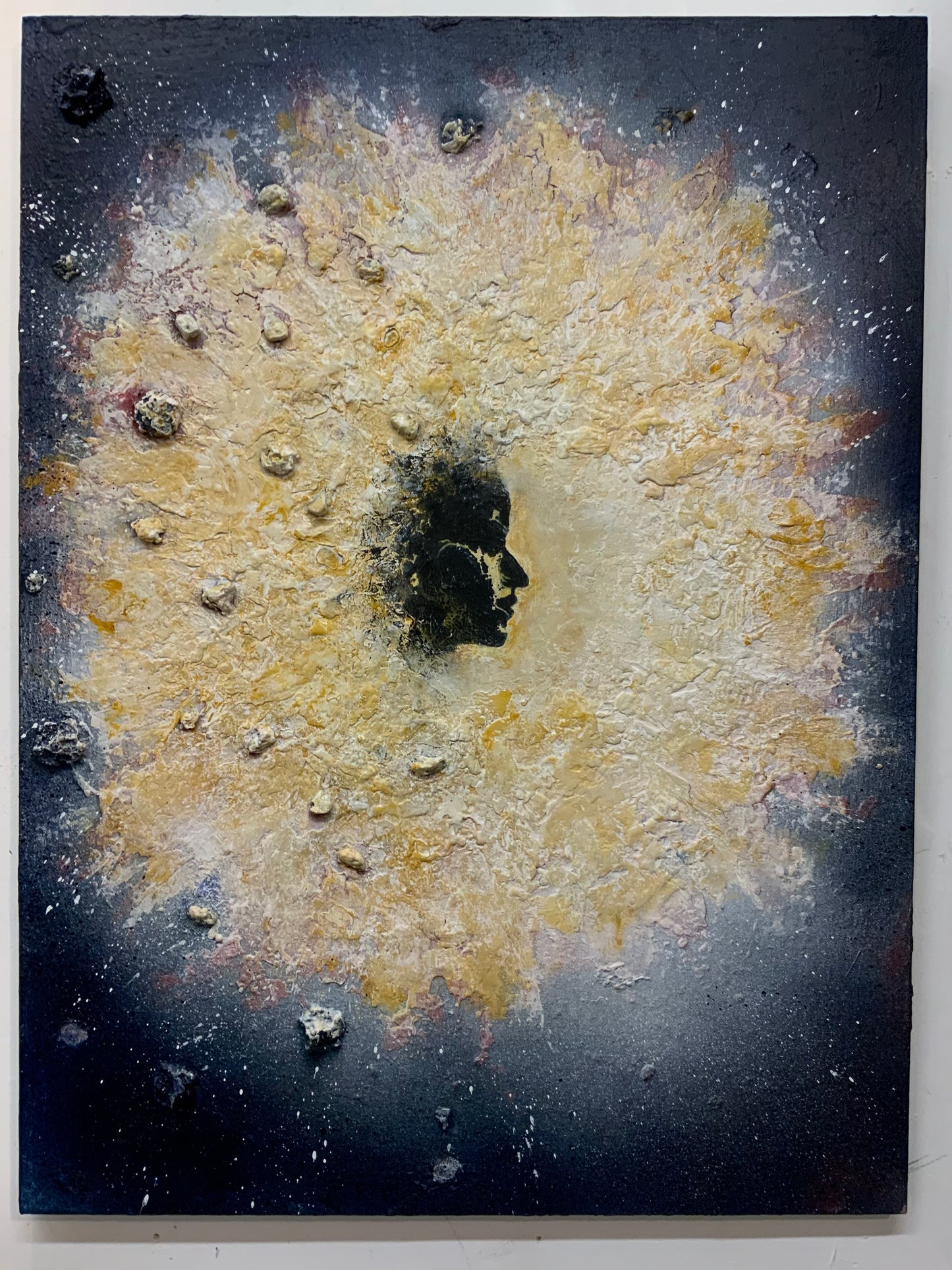 The Eruption of Her - Original Mixed-Media Painting