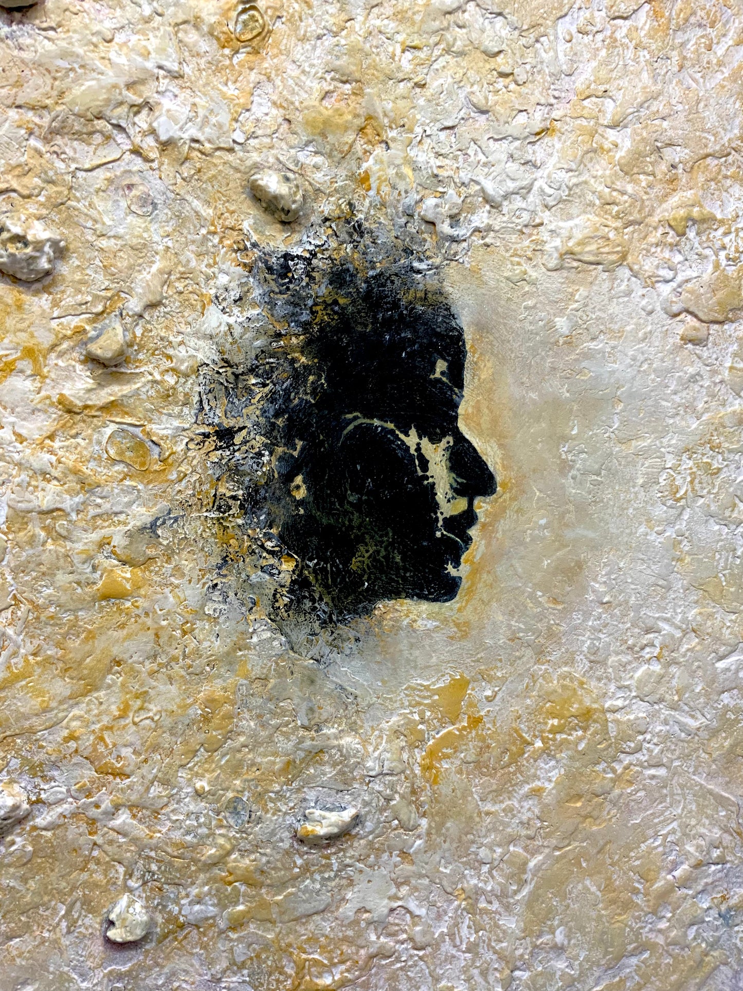 The Eruption of Her - Original Mixed-Media Painting