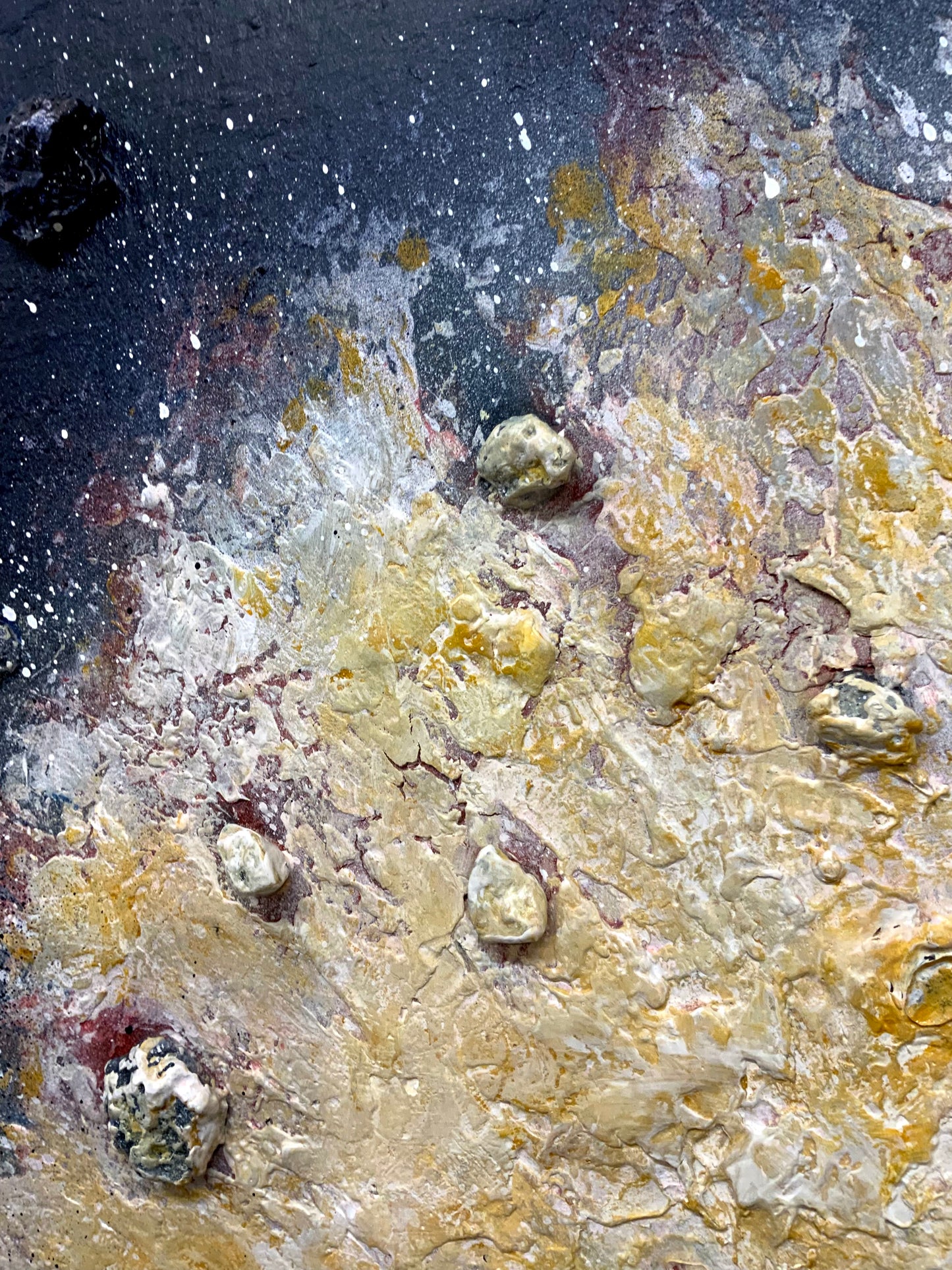 The Eruption of Her - Original Mixed-Media Painting