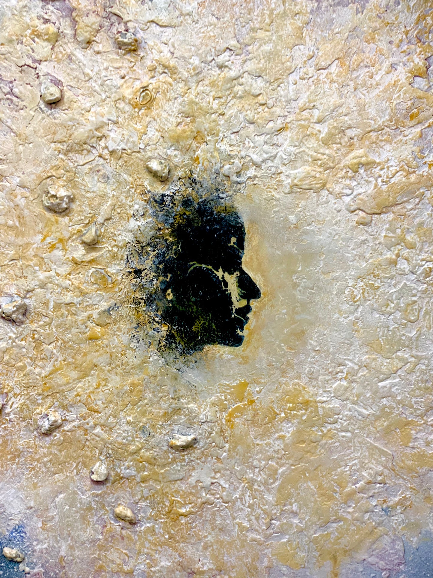 The Eruption of Her - Original Mixed-Media Painting
