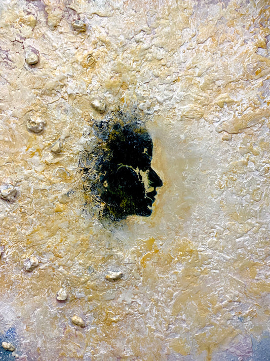 The Eruption of Her - Original Mixed-Media Painting
